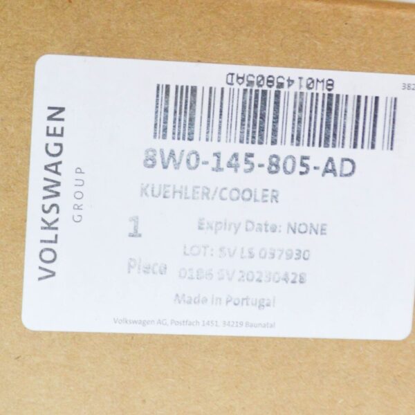 Audi A4 Avant B9 intercooler 8W0145805AD NEW