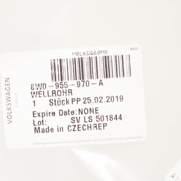 Audi A4 B9 Headlight Washer Sprayer Pants Pipe 8W0955970A NEW ORIGINAL