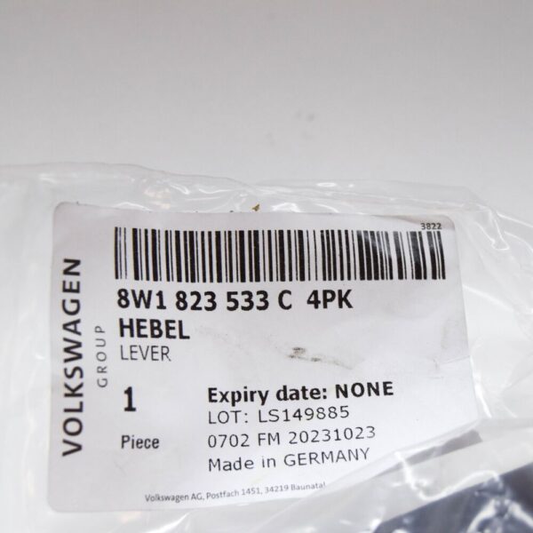 Audi A4 B9 Front Hood Lid Opener Handle 8W1823533C4PK NEW ORIGINAL