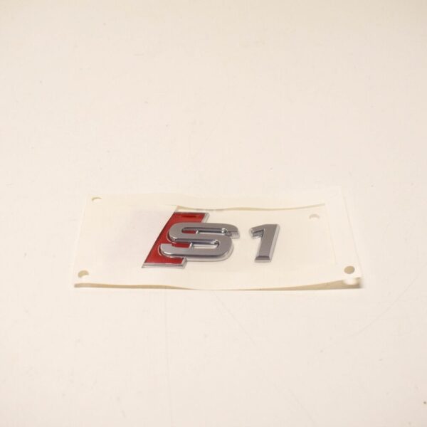 AUDI S1 8X Trunk Lid S1 Chrome Badge Emblem 8X08537352ZZ NEW ORIGINAL - Image 5
