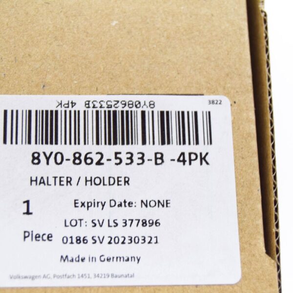 AUDI Q4 E-TRON CENTRE CONSOLE CUP HOLDER 8Y0862533B4PK NEW ORIGINAL