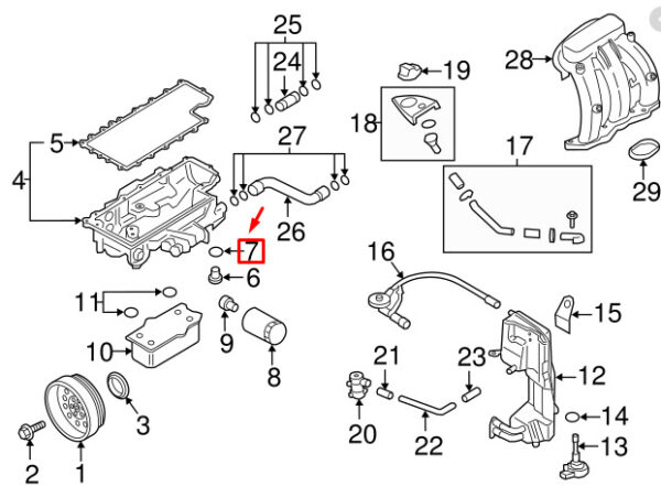 Porsche 911 991 engine oil drain screw gasket 90012300920 NEW REAL - Image 2