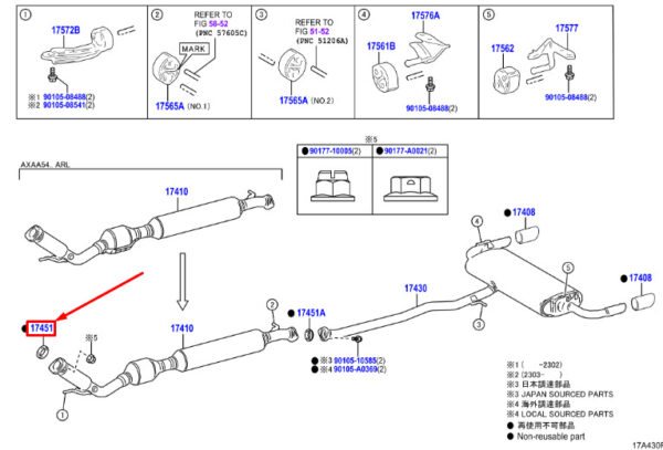 9091706094 Toyota RAV 4V XA50 Exhaust Pipe Gasket 9091706094 NEW ORIGINAL