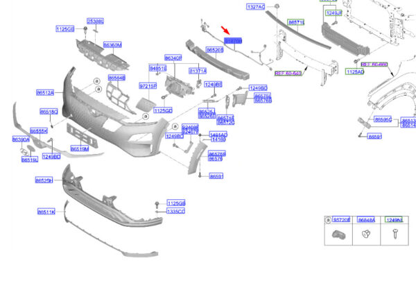 91890K4020 Hyundai Kona Electric MK1 Front Bumper Harness 91890K4020