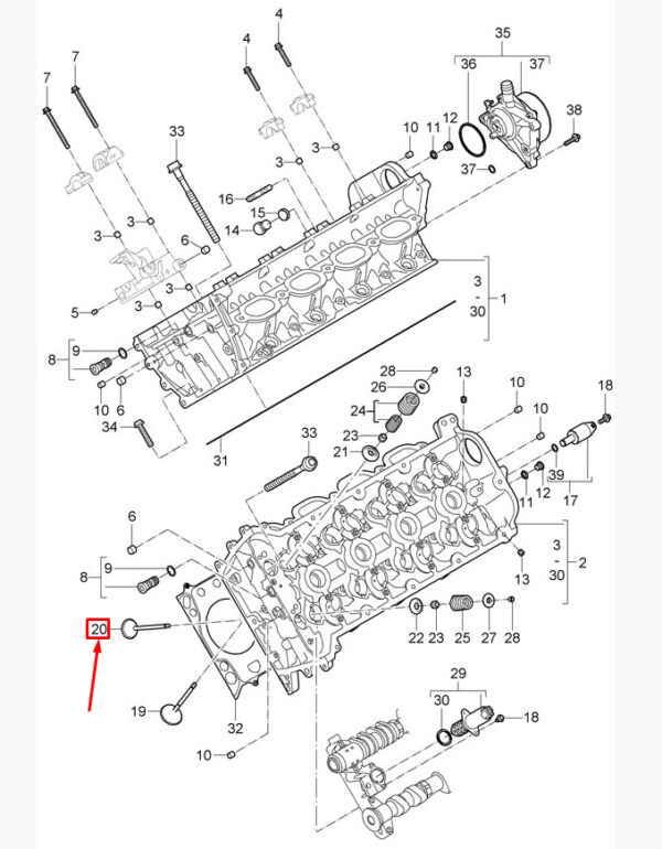 Porsche Panamera 970 Exhaust Valve 94810532202 NEW ORIGINAL - Image 2