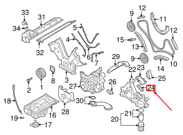 Porsche Cayenne 9pa Oil Console Seal 94810720101 NEW GENUINE