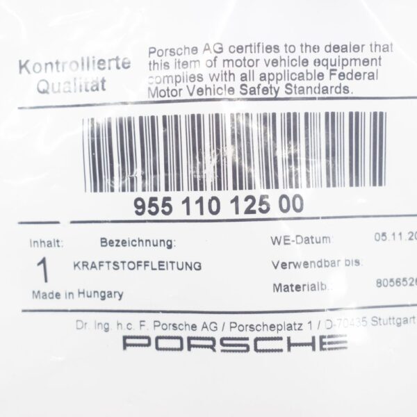 Porsche Cayenne 9pa Fuel Line 95511012500 NEW ORIGINAL - Image 6