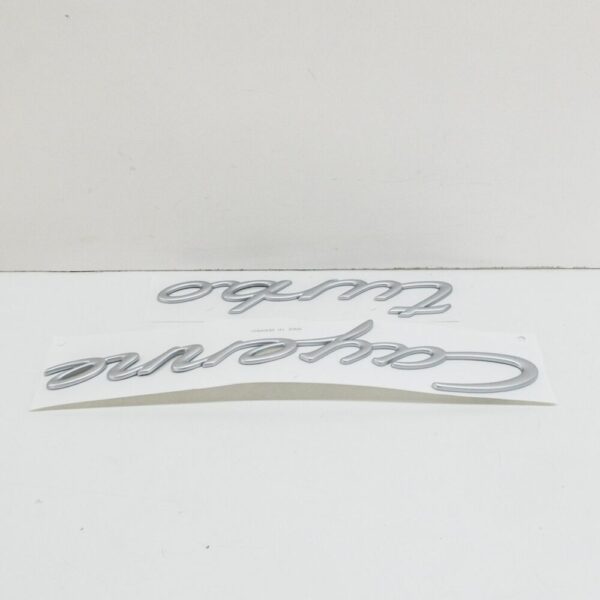 Porsche 955 Cayenne Turbo Rear Sticker Sticker Aluminum 95559038014W9 New - Image 3