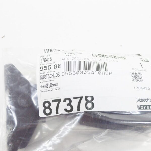 Porsche Cayenne 9pa seat belt mounting rear center 95580305410HCP NEW - Image 6
