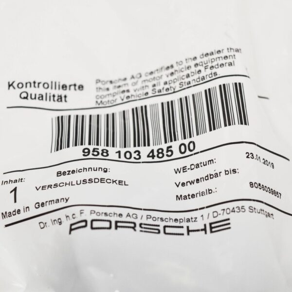 Porsche Macan 95b Oil Filler Lid 95810348500 NEW GENUINE - Image 6