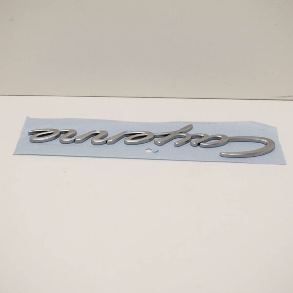 Porsche 958 Cayenne rear sticker silver chrome 9559675000C1 new - Image 3