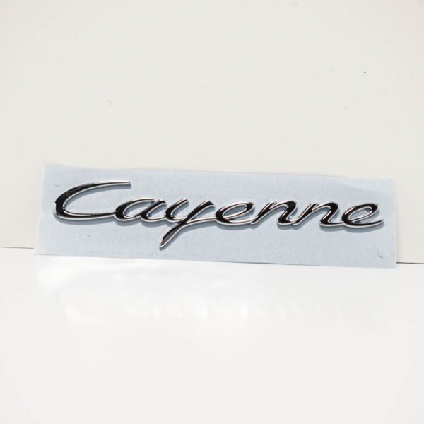 Porsche Cayenne 92A Emblem Rear Chrome Finish 99855967501 NEW GENUINE - Image 2