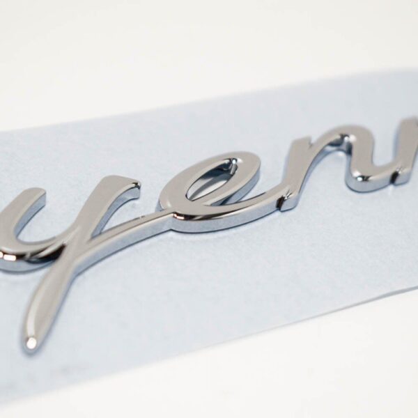 Porsche Cayenne 92A Emblem Rear Chrome Finish 99855967501 NEW GENUINE - Image 5