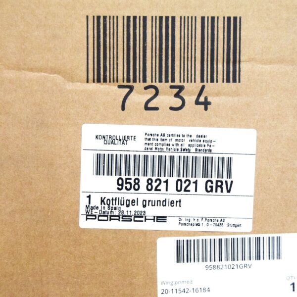 PORSCHE CAYENNE 92A Front Left Fender 958821021GRV NEW GENUINE - Image 6