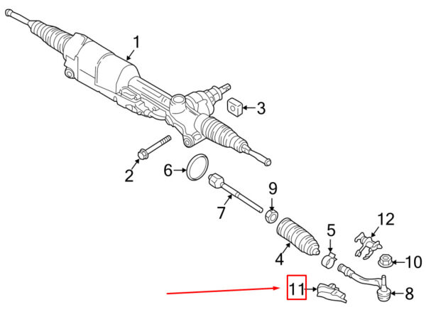 Porsche Macan 95b Steering Transmission Right Duct Element 95B615448B NEW REAL - Image 6