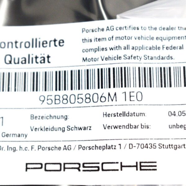 Porsche Macan 95B Front Panel Cover Plate 95B805806M1E0 NEW - Image 6