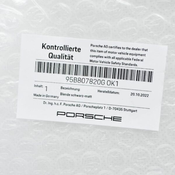2019 Porsche Macan 95B Front Right Bumper Molding 95B807820GOK1 NEW GENUINE - Image 6