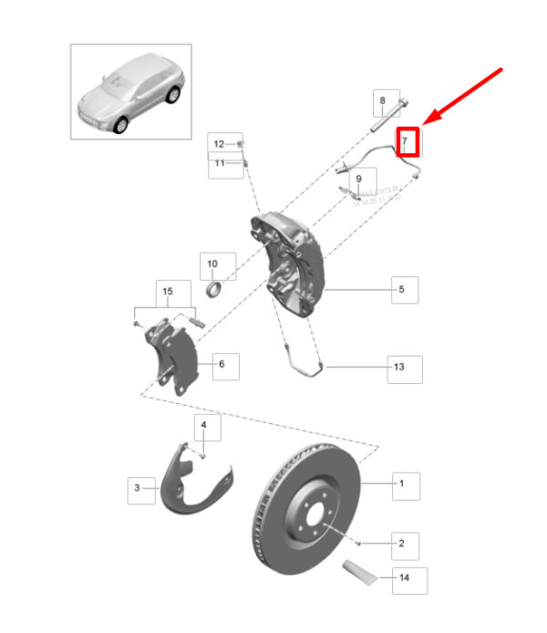 Porsche Macan 95b Brake Pad Sensor 95B907253D NEW REAL - Image 3