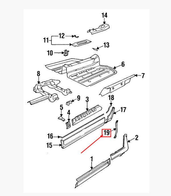 Porsche Carrera 911 964 rocker arm mount rear right 96455950201 new