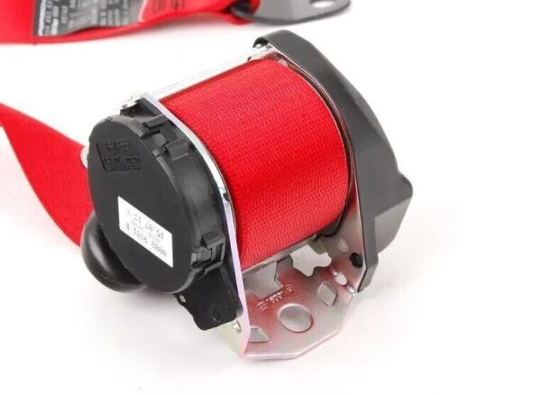 PORSCHE 911 964 RED FRONT SAFETY BELT 96480303304N13 ORIGINAL - Image 3