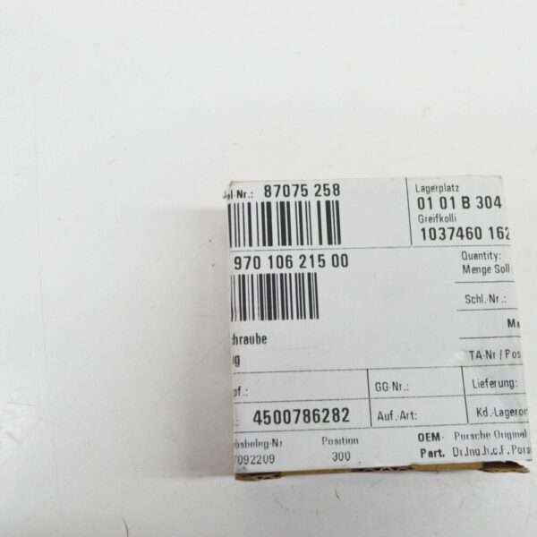 Porsche Panamera 970 Radiator Drain Screw 97010621500 NEW REAL - Image 6