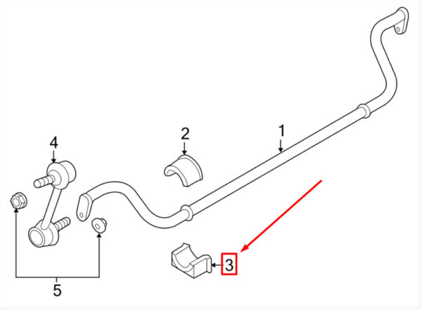 Porsche Panamera 970 Front Pendulum Bar Lower Mount 97034379306 NEW - Image 5