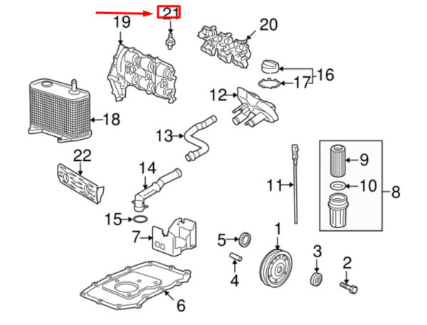 Porsche Cayenne 9pa Oil Pressure Indicator 98660620302 NEW ORIGINAL - Image 3