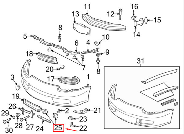 Porsche Boxster 986 license plate holder front right 98670180200 New - Image 2