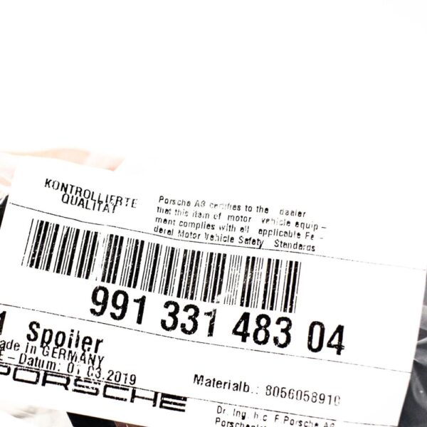 Porsche 911 991 Spoiler 99133148304 2015 New Original - Image 3