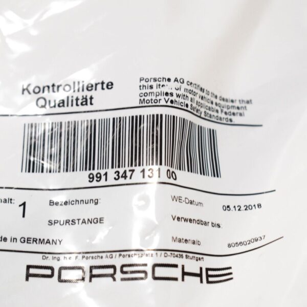 Porsche 911 991 GT3 RS tie rod head 99134713100 new original 2015