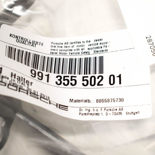 Porsche 911 991 Front Right Brake Line Mount 99135550201 NEW GENUINE - Image 6