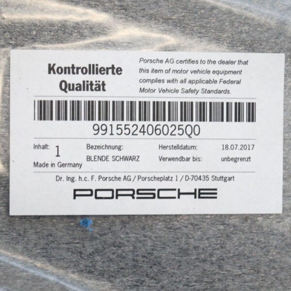 Porsche 911 991 new instrument panel right side cover 991552406025Q0 - Image 5
