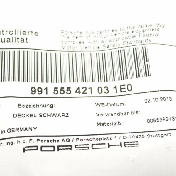 Complete Cast Box Cover Porsche 911 991 2012 2016 Original 991555421031 - Image 3