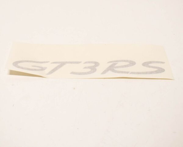 Porsche 991 aluminum white GT3RS sticker 99155925191OM9 NEW - Image 3