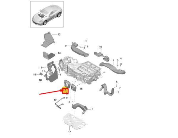 PORSCHE 718 CAYMAN 982 Firewall Grommet 99157376901 NEW GENUINE - Image 2