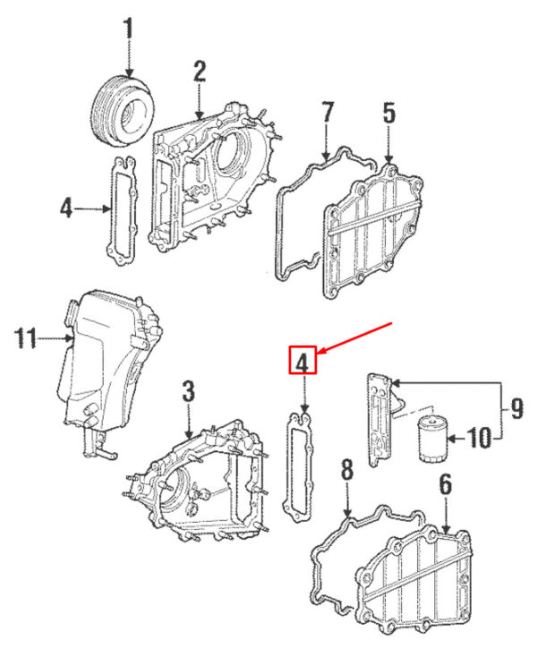 Porsche Carrera 911 964 Control Housing Gasket 99310519300 NEW GENUINE - Image 3
