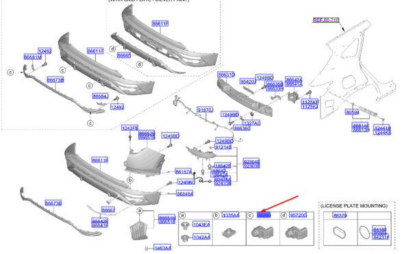 Hyundai Tucson NX4 MK4 Rear Parking Aid Sensor 99310S1700CA NEW ORIGINAL - Image 3