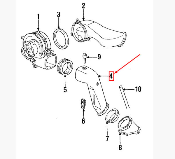 Porsche 911 993 Hot Air Distributor Heating Channel 99321194100 NEW Original - Image 5
