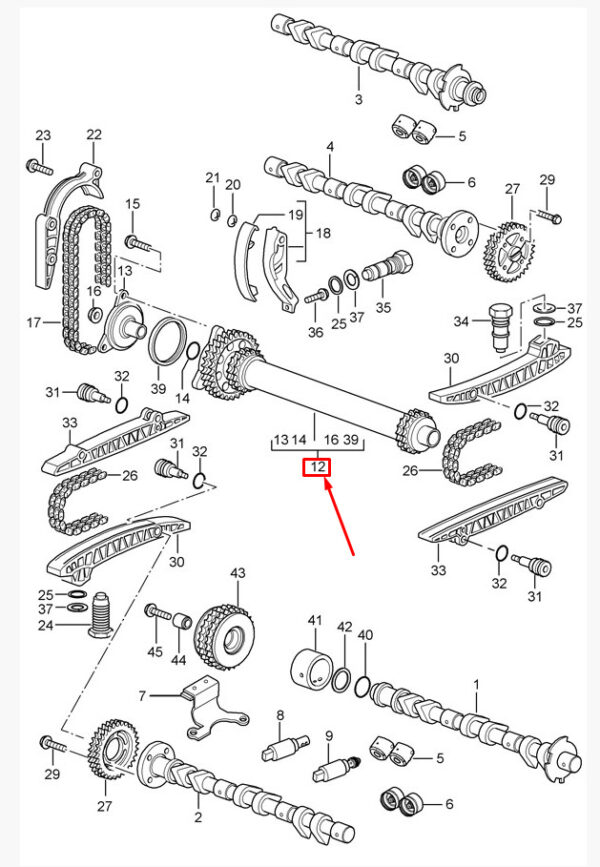 Porsche Boxster 987 Intermediate Shaft 99610590107 NEW ORIGINAL