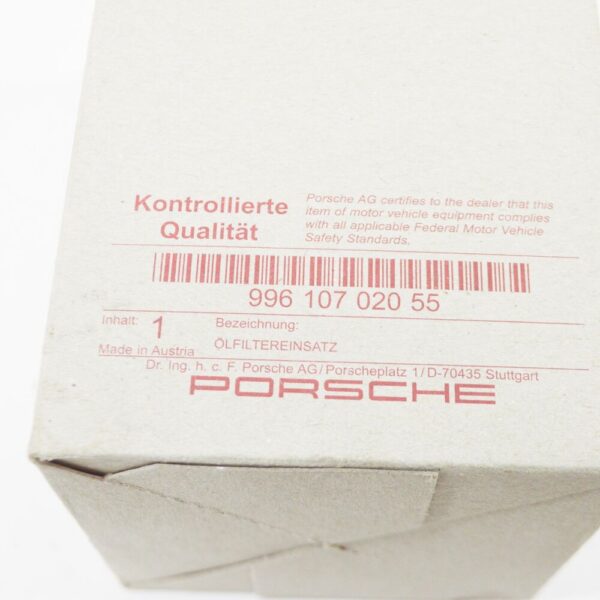 PORSCHE CAYMAN 987 Engine Oil Filter Kit 99610702055 NEW - Image 6