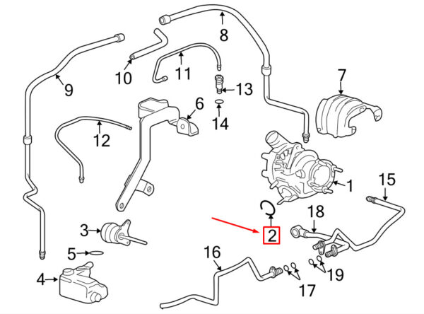 Porsche 911 996 Turbocharger Gasket 99611121570 NEW GENUINE - Image 3