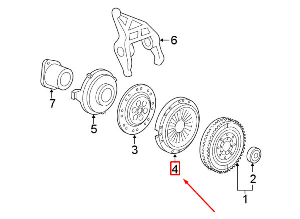 Porsche 911 996 clutch pressure plate 99611602752 NEW ORIGINAL - Image 6