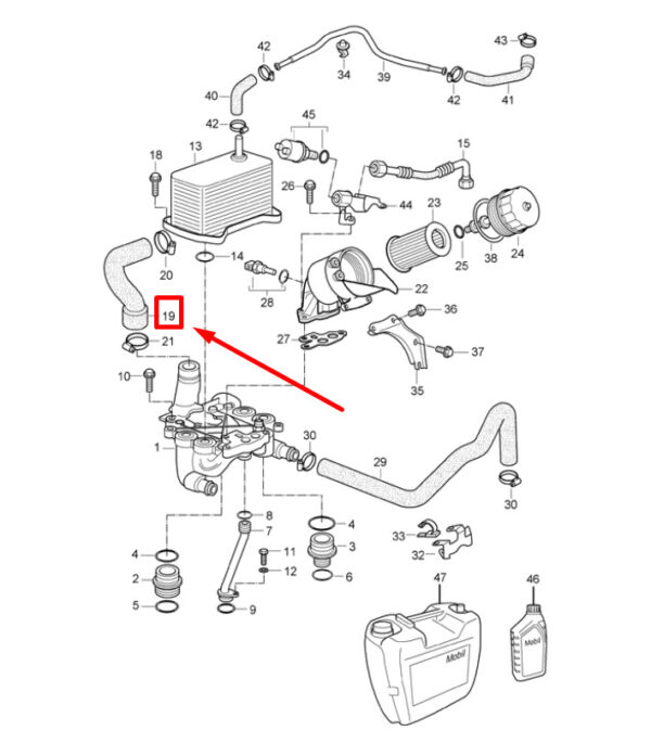 Porsche 911 996 Breather Hose 99620714371 NEW GENUINE