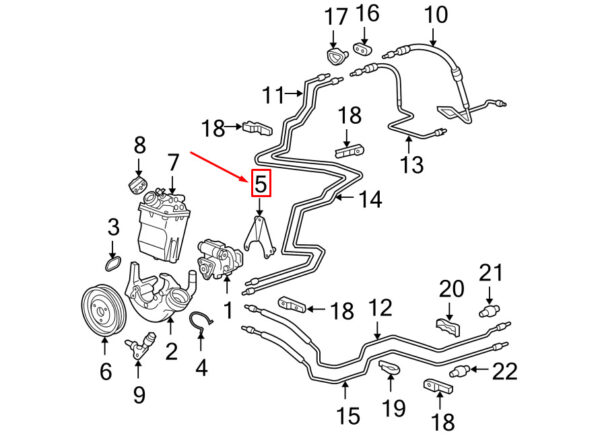 Porsche 911 996 Power Steering Pump Mount 99631443153 NEW REAL