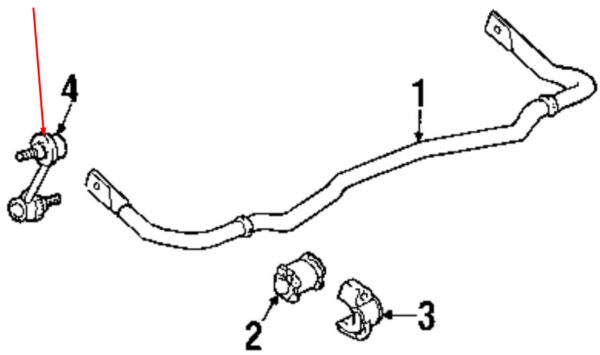 Porsche 911 996 tie rod for rear stabilizer 99633306904 NEW REAL - Image 2