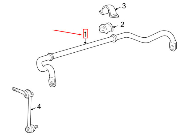 Porsche 911 996 Front Pendulum Bar 99634370190 NEW GENUINE