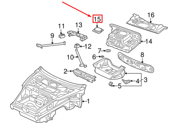 Porsche Carrera 911 996 Firewall Grommet Bottom 99650447100 NEW ORIGINAL