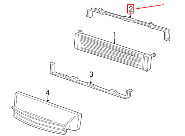 Porsche 911 996 Top Radiator Mount 99650449500 NEW GENUINE - Image 5