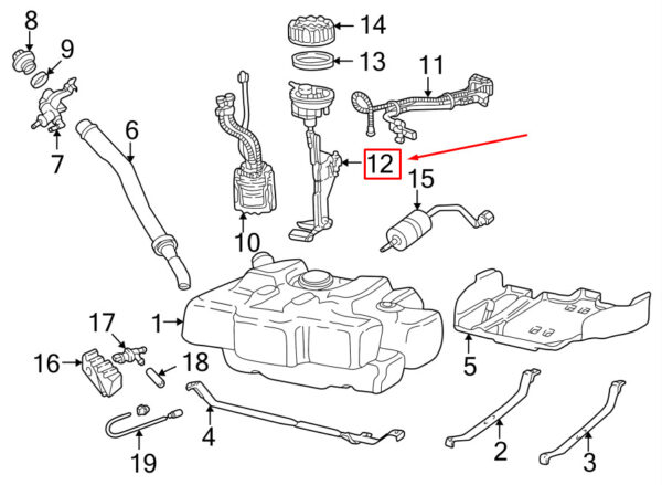 Porsche 911 996 Fuel Tank Transmitting Unit 99662082702 NEW GENUINE - Image 3