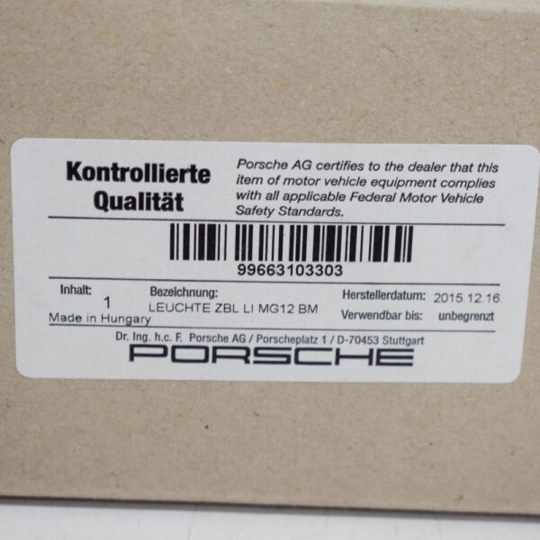Porsche 911 996 Front Left Indicator 99663103303 NEW REAL - Image 3